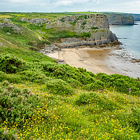 Buy canvas prints of Fall Bay, South Wales by Chris Yaxley