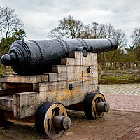 Buy canvas prints of Canon on city wall by Chris Yaxley