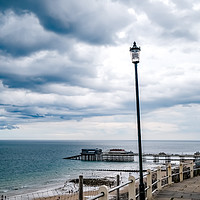 Buy canvas prints of Clifftop footpath in the seaside town of Cromer by Chris Yaxley