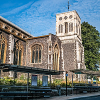 Buy canvas prints of Church of St Stephen in Theatre Street, Norwich by Chris Yaxley