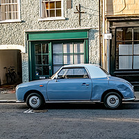 Buy canvas prints of A dented classic parked in Norwich by Chris Yaxley