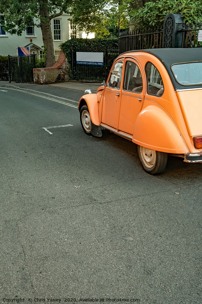 Classic Citroen 2CV car parked up in Norwich Picture Board by Chris Yaxley