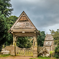 Buy canvas prints of Lychgate entrance to St Benedict's Church, Horning by Chris Yaxley