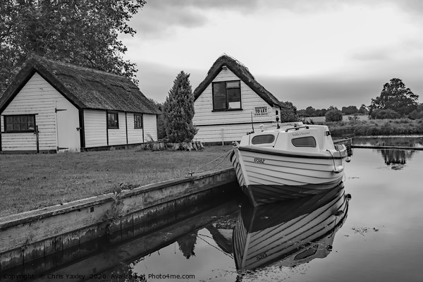 Boat and boat house on the River Bure Picture Board by Chris Yaxley