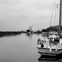 Buy canvas prints of Public moorings on the River Yare in Reedham, Norf by Chris Yaxley