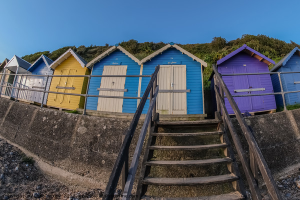 North Norfolk beach huts in the seaside town of Cr Picture Board by Chris Yaxley