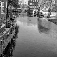 Buy canvas prints of A view down the River Wensum from Fye's Bridge in  by Chris Yaxley