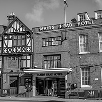 Buy canvas prints of Maids Head Hotel, Norwich - The oldest hotel in th by Chris Yaxley