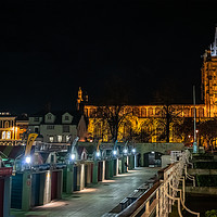Buy canvas prints of Norwich city centre during the hours of darkness by Chris Yaxley