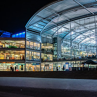 Buy canvas prints of Norwich Forum at night by Chris Yaxley