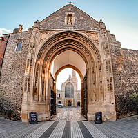 Buy canvas prints of Erpingham Gate entrance to Cathedral Close by Chris Yaxley