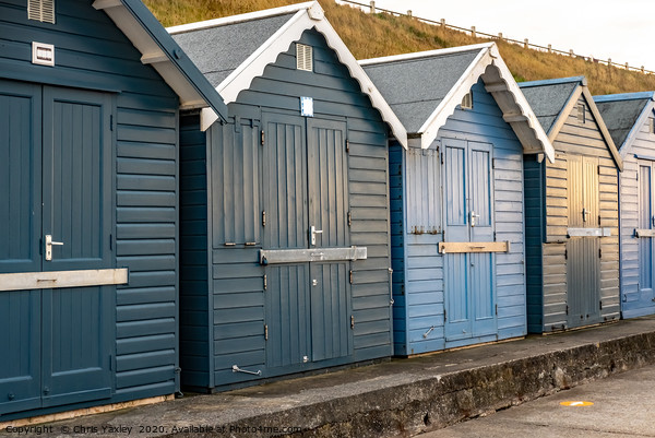 North Norfolk Beach huts in the seaside town of Sh Picture Board by Chris Yaxley