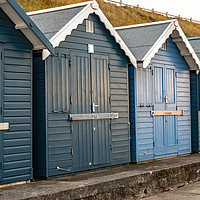 Buy canvas prints of North Norfolk Beach huts in the seaside town of Sh by Chris Yaxley