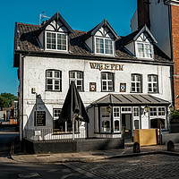 Buy canvas prints of Wig & Pen pub, Norwich by Chris Yaxley
