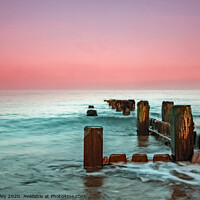 Buy canvas prints of Long exposure of Cart Gap Beach on the Norfolk coast by Chris Yaxley