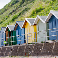 Buy canvas prints of North Norfolk Beach huts in the seaside town of Cr by Chris Yaxley