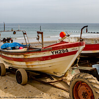 Buy canvas prints of Crabbing in Cromer by Chris Yaxley