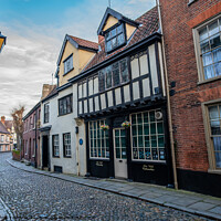 Buy canvas prints of The oldest street in Norwich by Chris Yaxley