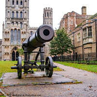 Buy canvas prints of Medieval Canon, Ely by Chris Yaxley