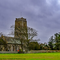 Buy canvas prints of St Andrews Church, Bacton by Chris Yaxley