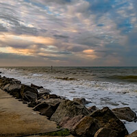 Buy canvas prints of Late afternoon on Cart Gap Beach  by Chris Yaxley