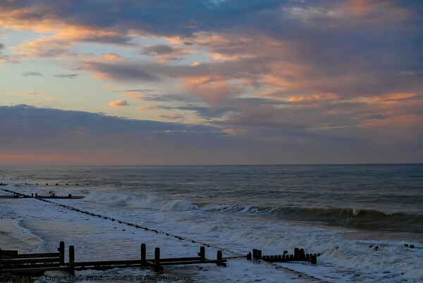 North Norfolk coast sunset Picture Board by Chris Yaxley