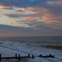 Buy canvas prints of North Norfolk coast sunset by Chris Yaxley