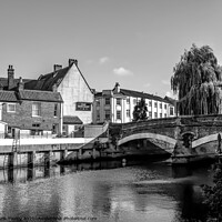 Buy canvas prints of Fye Bridge over the River Wensum, Norwich by Chris Yaxley