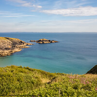 Buy canvas prints of Carfei Bay, Wales by Chris Yaxley