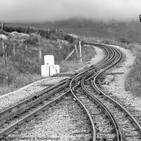 Buy canvas prints of Halfway House junction on Mount Snowdon Railway line by Chris Yaxley