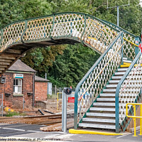 Buy canvas prints of Brundall rail bridge by Chris Yaxley