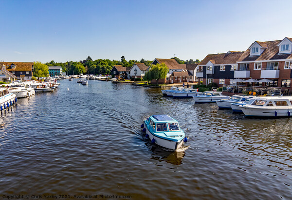 A day on the River Bure in Wroxham, Norfolk Broads Picture Board by Chris Yaxley