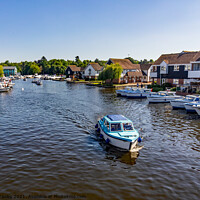 Buy canvas prints of A day on the River Bure in Wroxham, Norfolk Broads by Chris Yaxley