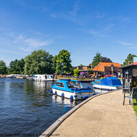 Buy canvas prints of The River Bure, Wroxham, Norfolk Broads by Chris Yaxley
