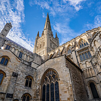 Buy canvas prints of Norwich Cathedral, Norwich, Norfolk by Chris Yaxley