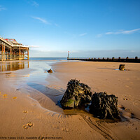 Buy canvas prints of Cromer beach, North Norfolk Coast by Chris Yaxley