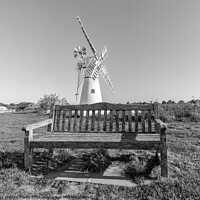 Buy canvas prints of Bench on the River Thurne by Chris Yaxley