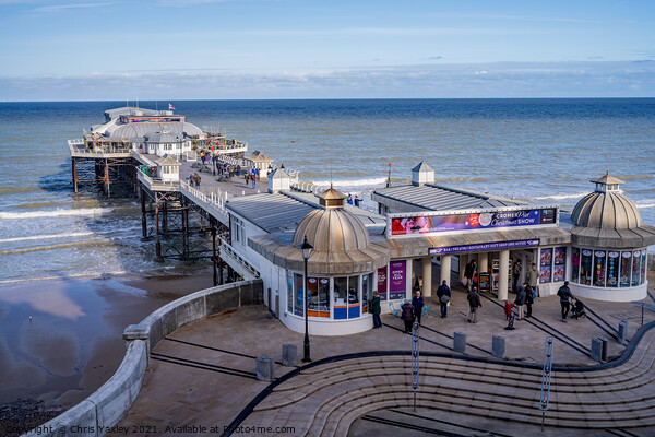 A view over Cromer pier and promenade Picture Board by Chris Yaxley