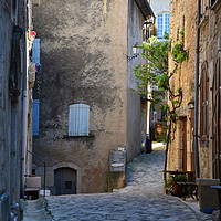 Buy canvas prints of Typical french narrow street by Ulrich Trappschuh