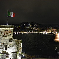 Buy canvas prints of The Castle of Rapallo  by Ulrich Trappschuh