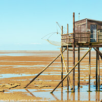 Buy canvas prints of Hut of fisherman in the bay by Laurent Renault