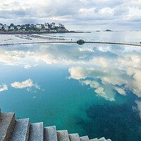 Buy canvas prints of View from the swiming pool in Dinard by Laurent Renault