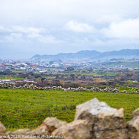Buy canvas prints of Countryside around Santander in  Cantabria, Spain by Laurent Renault