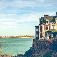 Buy canvas prints of Belle Epoque house in Dinard. Photography taken in France by Laurent Renault