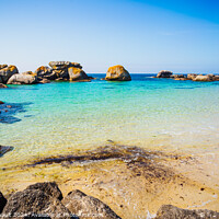 Buy canvas prints of Rocky beach in the coast of Kerlouan in Bretagne by Laurent Renault