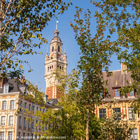 Buy canvas prints of Grand Place in the city of Lille and its belfry by Laurent Renault