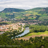 Millau Townscape Limestone Panorama