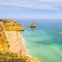 Praia da Marinha Cliffs and Ocean