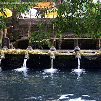 Buy canvas prints of Tirta empul temple in Bali, Indonesia. by Yann Tang