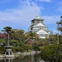 Buy canvas prints of Scenic landscape of Osaka Castle Park by Yann Tang